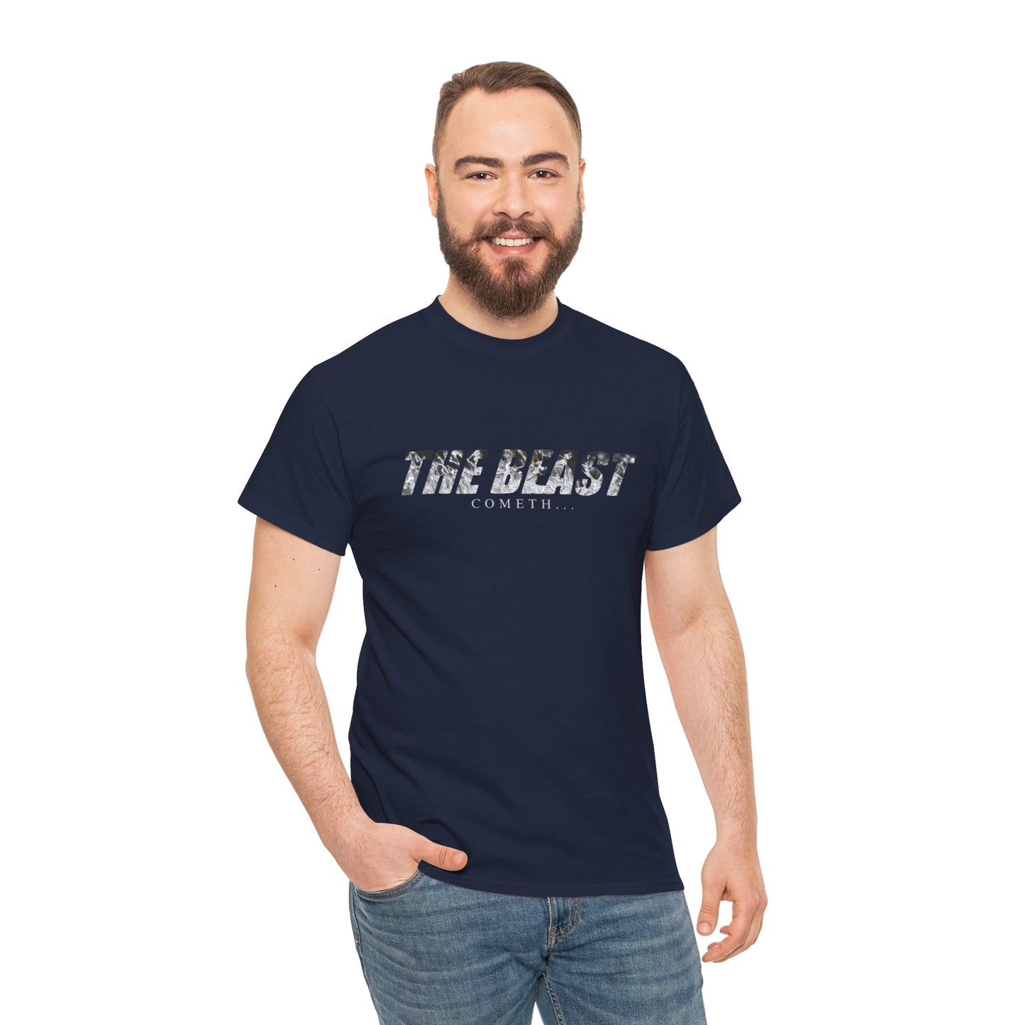 The beast cometh Unisex Heavy Cotton Tee