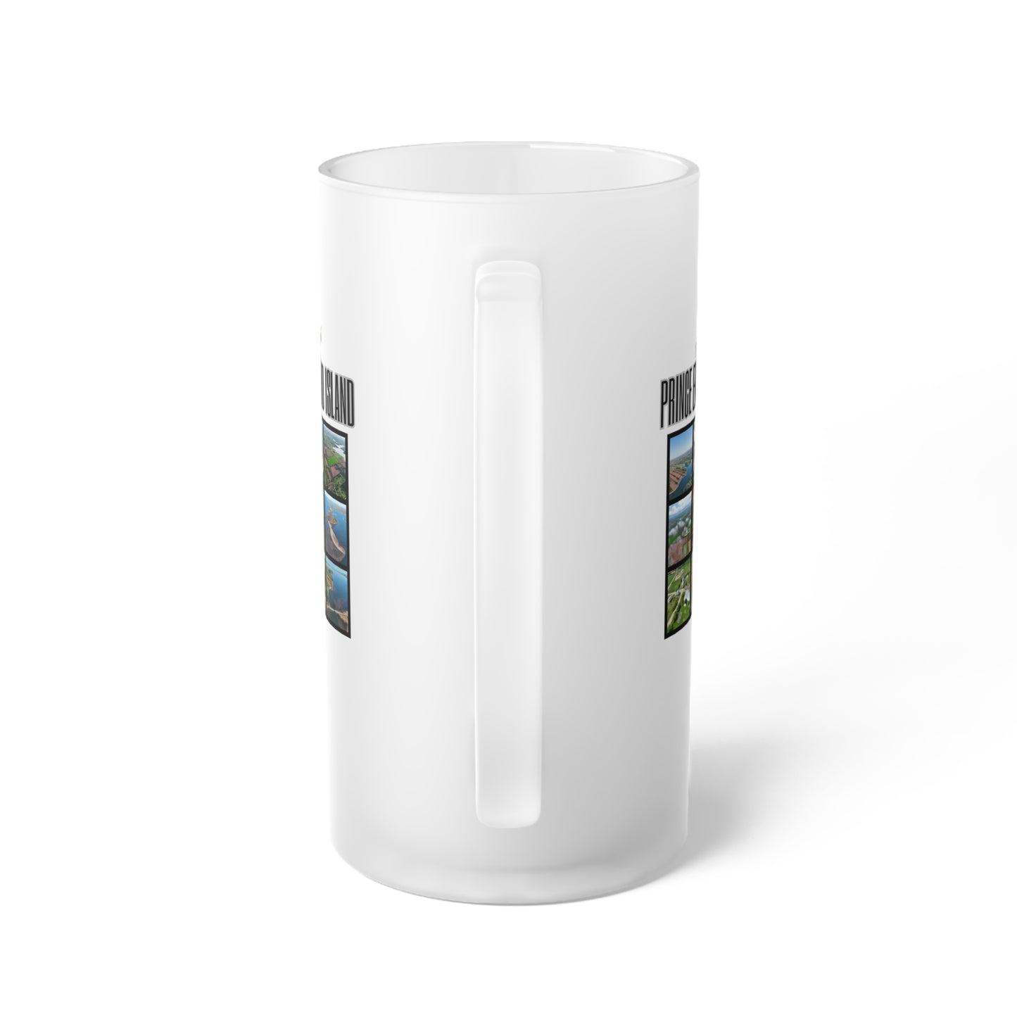 Prince Edward Island / Frosted Glass Beer Mug 16 oz