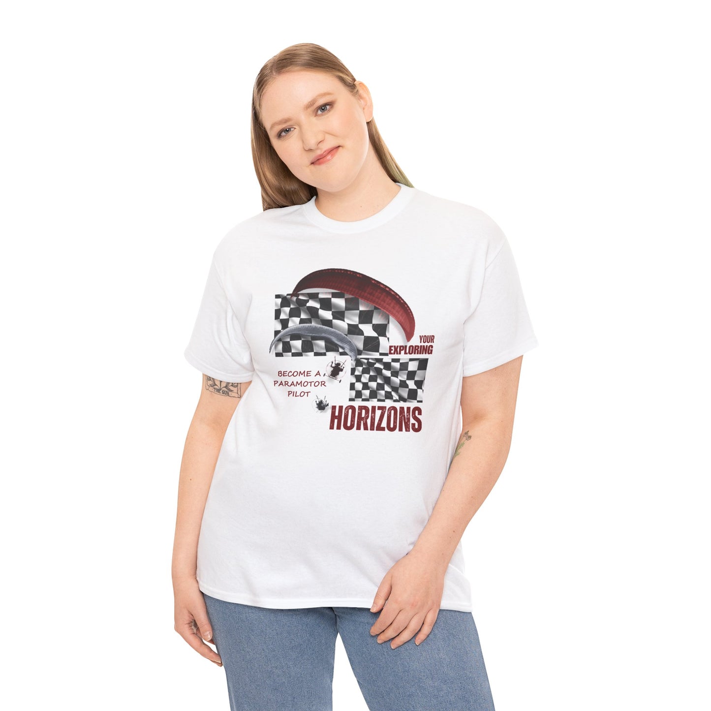 Exploring Your Horizons Unisex Heavy Cotton Tee