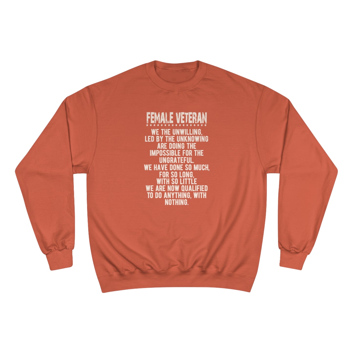 Female Veteran / Champion Sweatshirt
