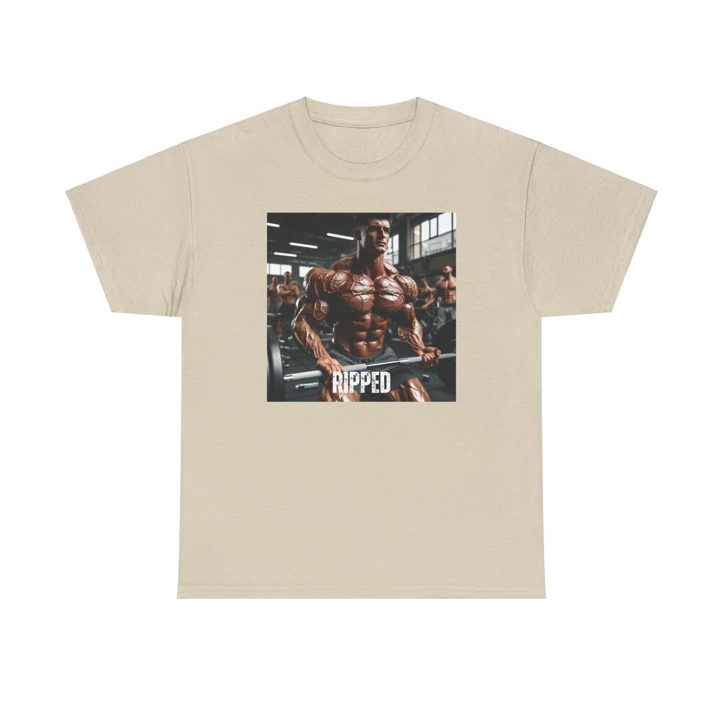 "Ripped" bodybuilding design Unisex Heavy Cotton Tee