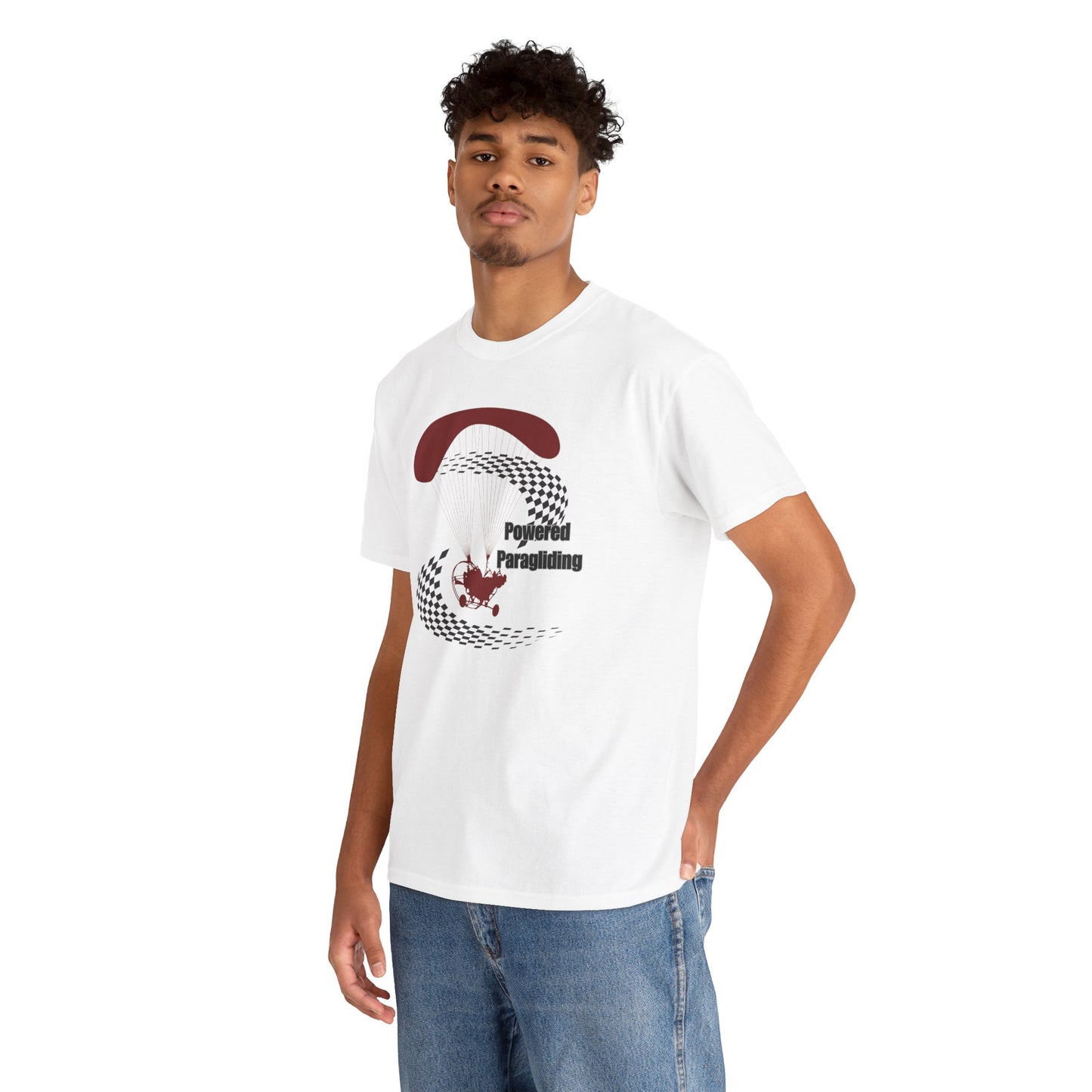Powered Paragliding Unisex Heavy Cotton Tee