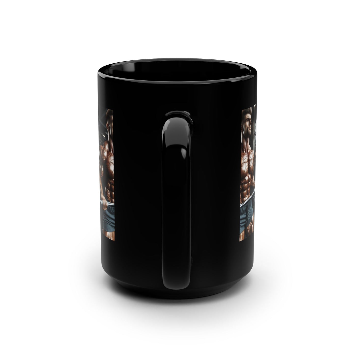 Bodybuilding / Black Mug, 15oz