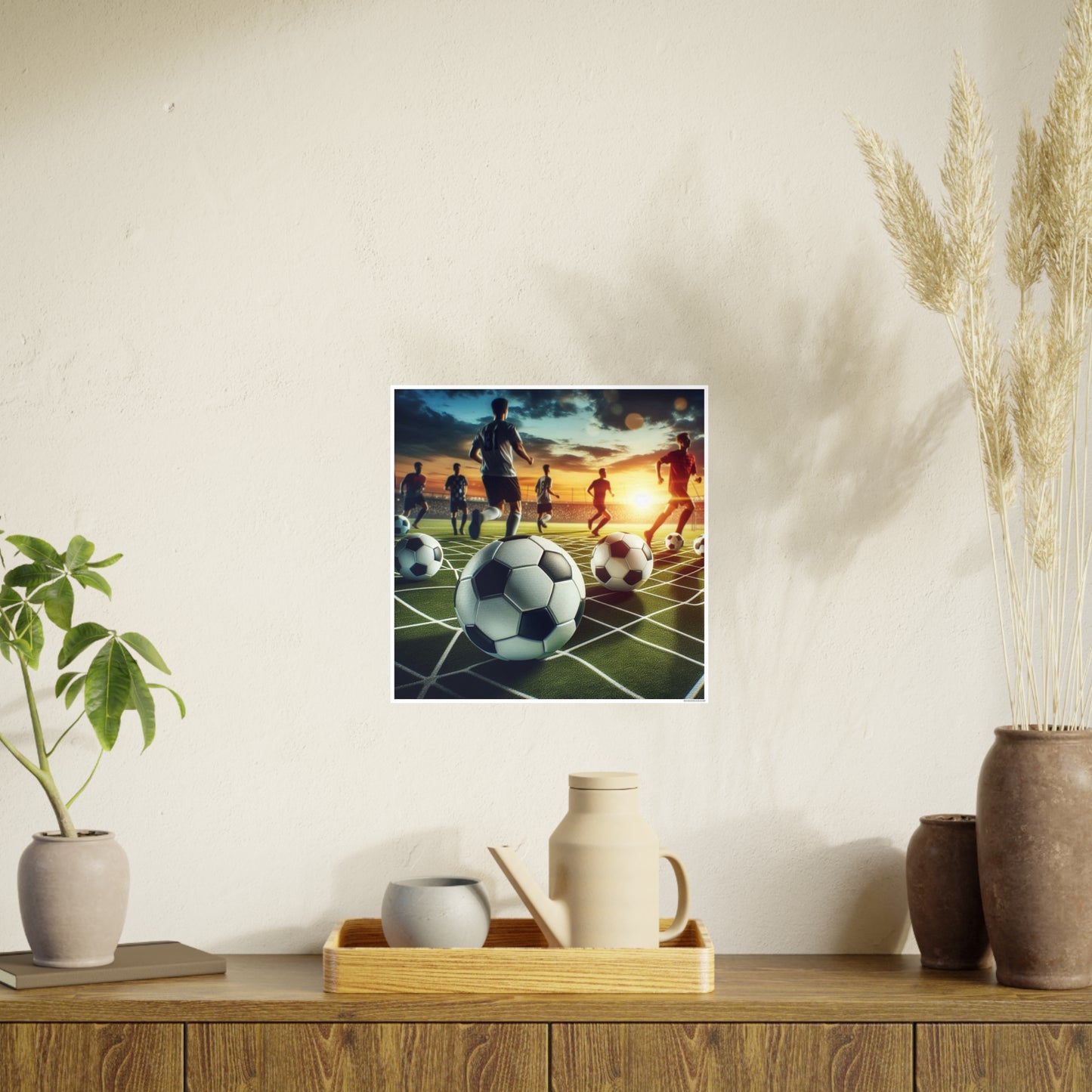 Soccer 3 (AI created) / Photo Art Paper Posters