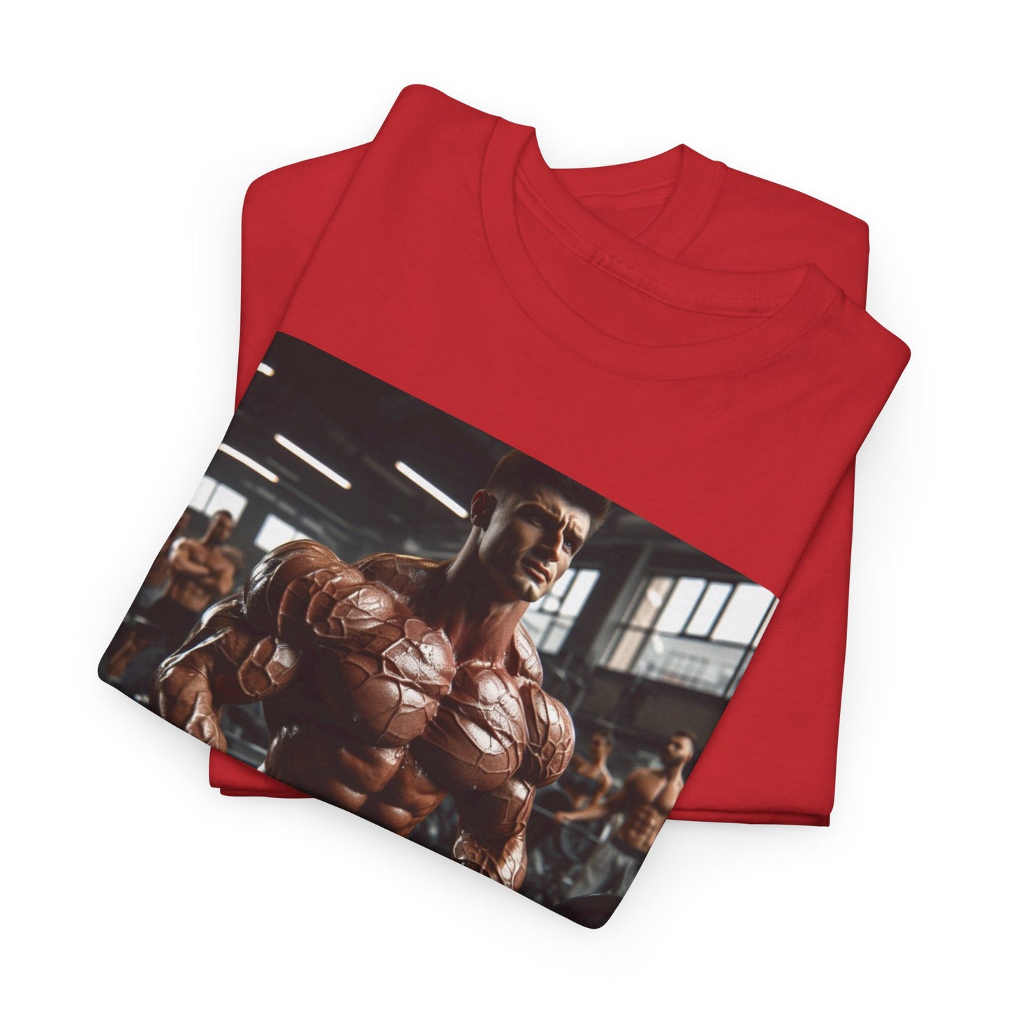 "Ripped" bodybuilding design Unisex Heavy Cotton Tee