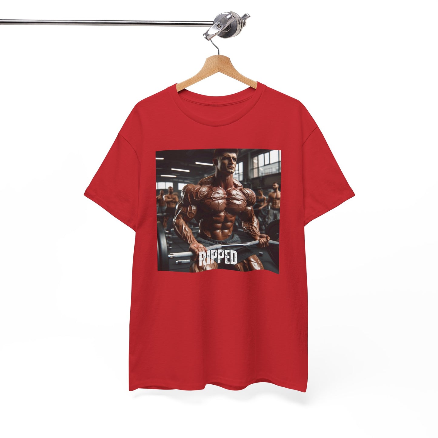 "Ripped" bodybuilding design Unisex Heavy Cotton Tee