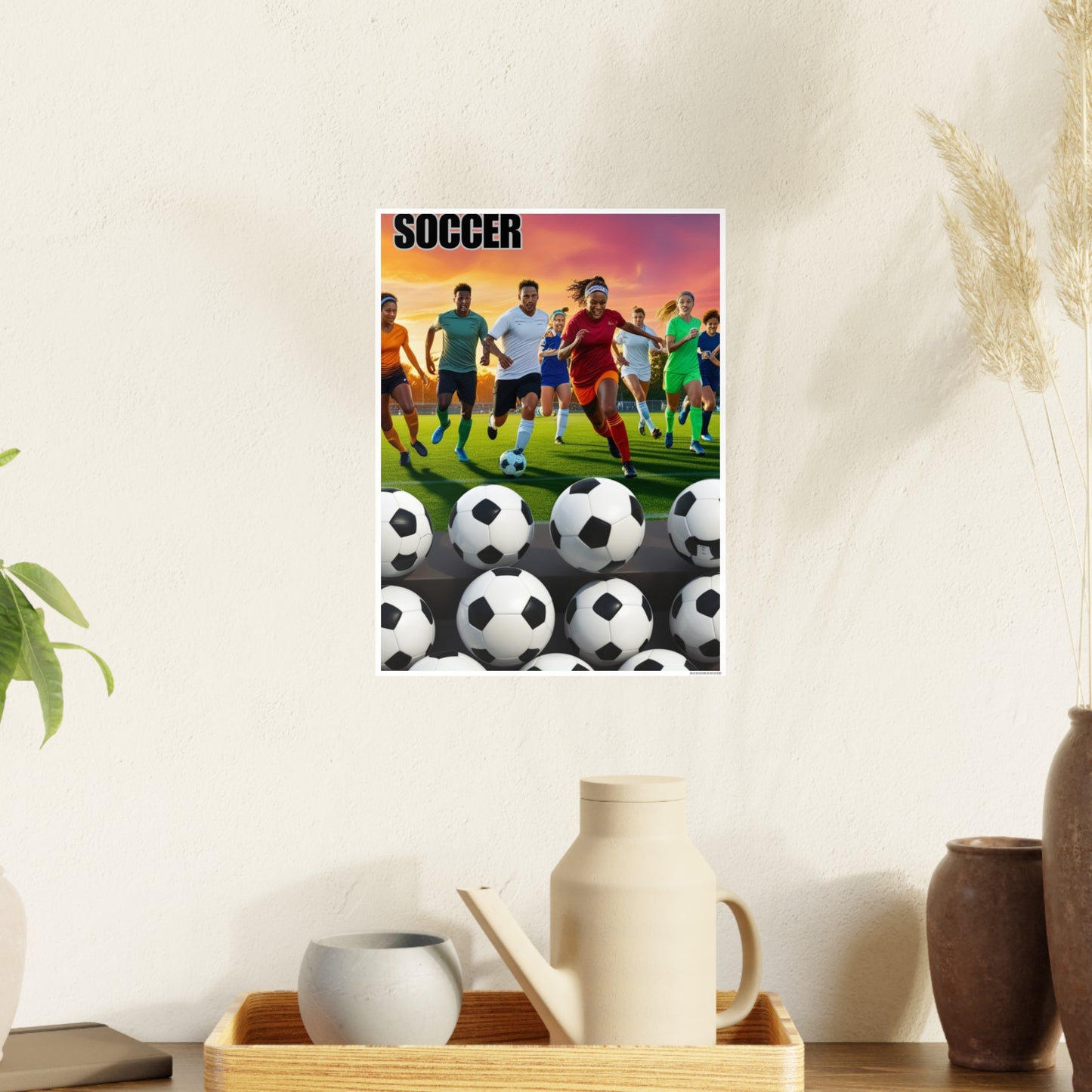 Soccer 2 (AI created) / Photo Art Paper Posters