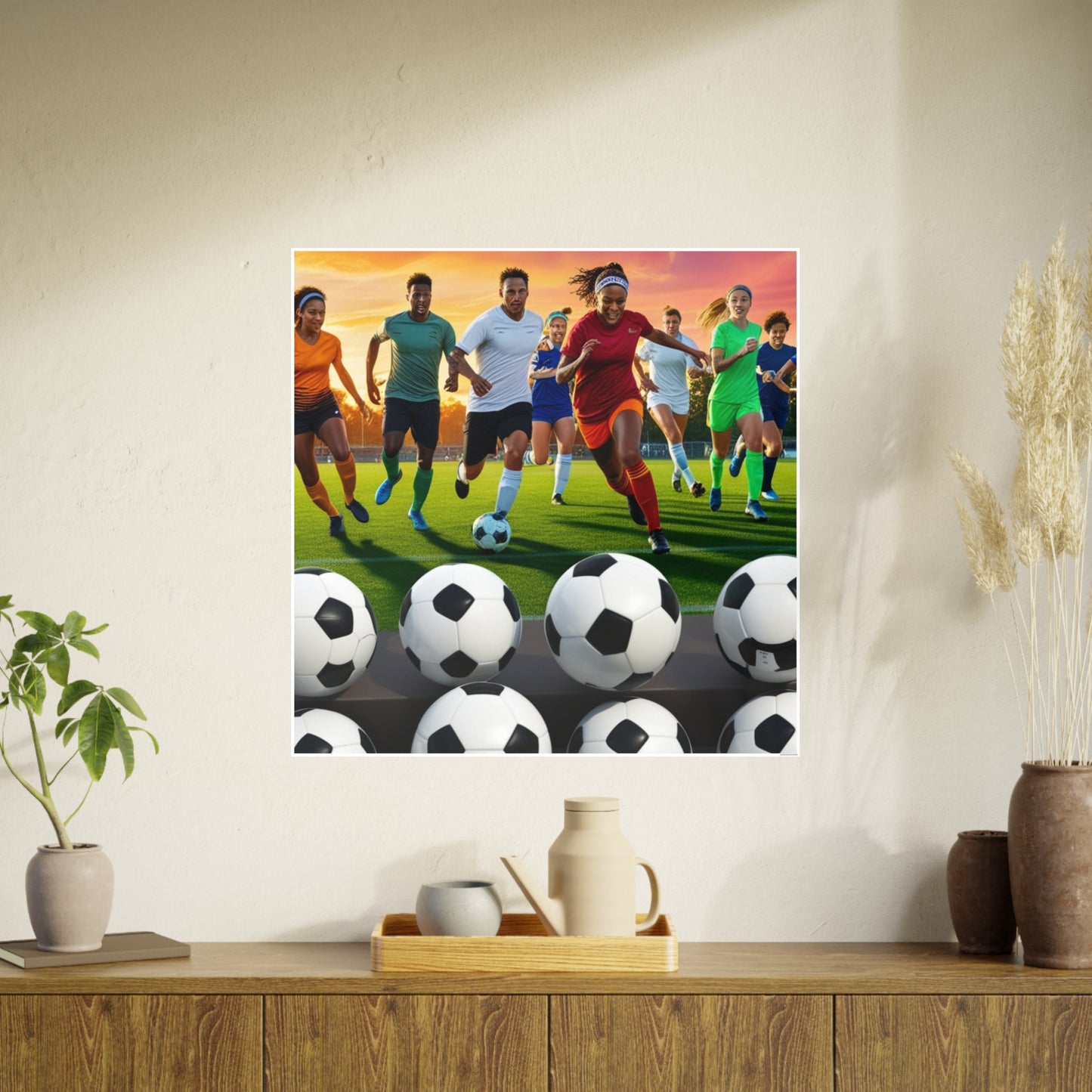 Soccer 2 (AI created) / Photo Art Paper Posters