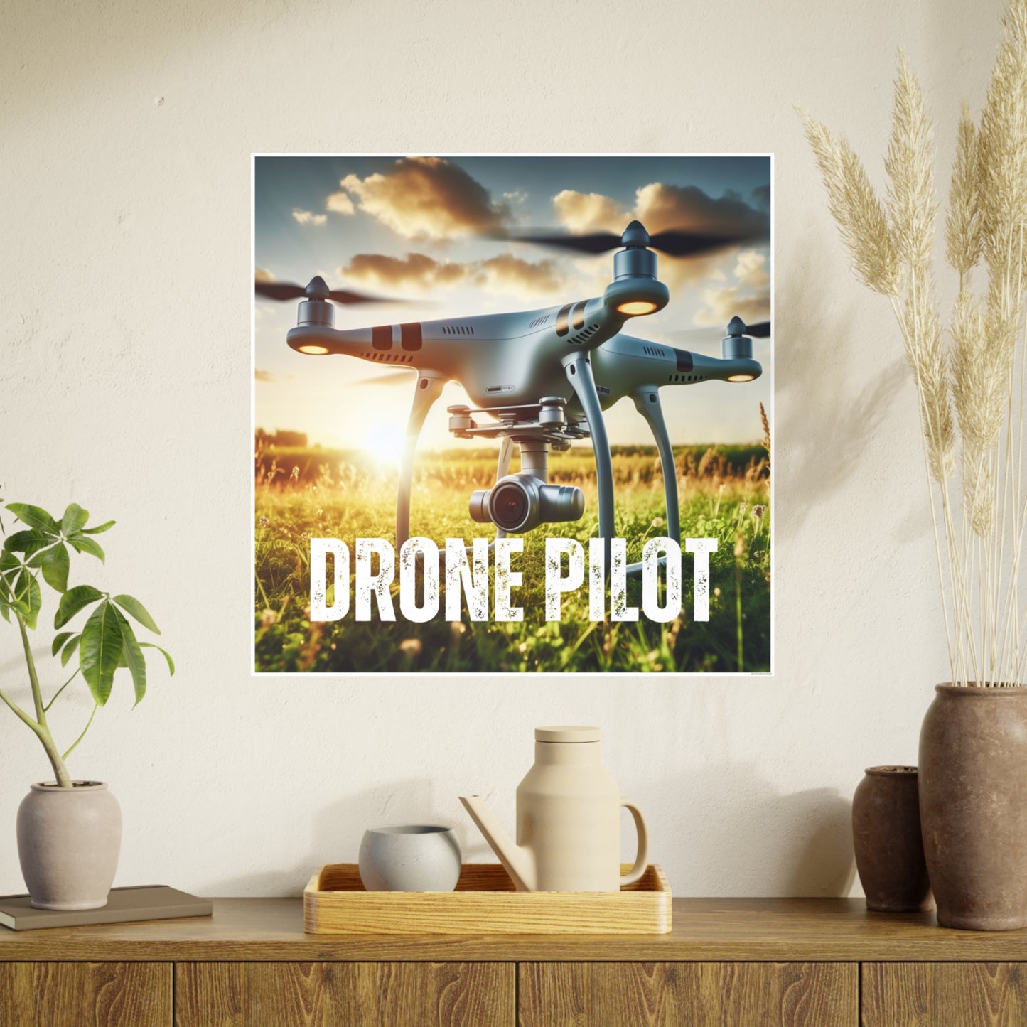 Drone Pilot 1 (AI created) / Photo Art Paper Posters