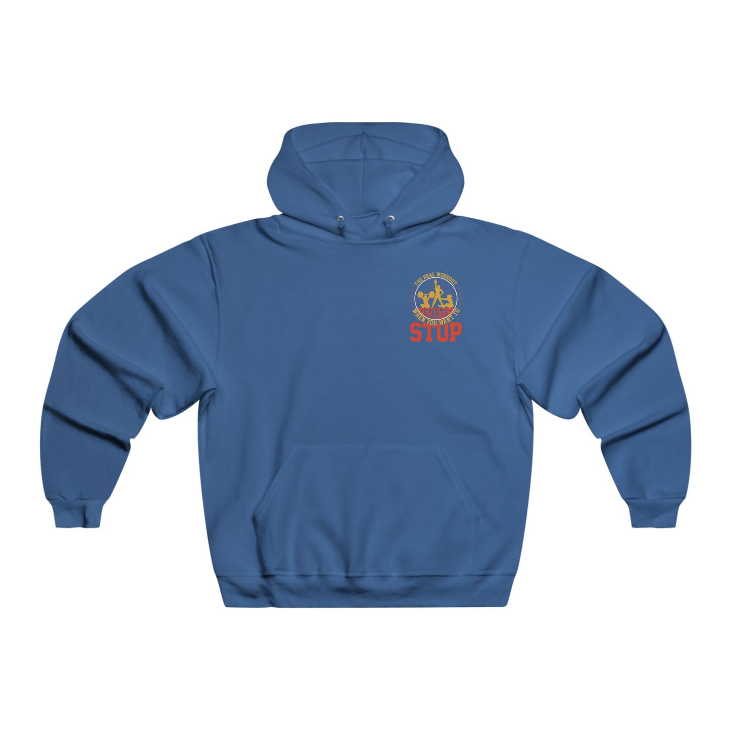 The real workout starts when... / Men's NUBLEND® Hooded Sweatshirt