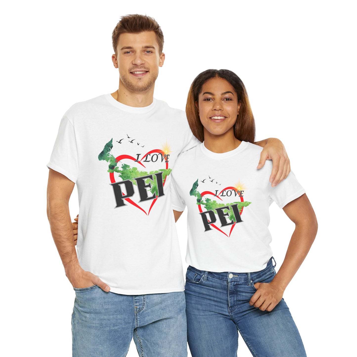 I Love PEI / Canada Unisex Heavy Cotton Tee