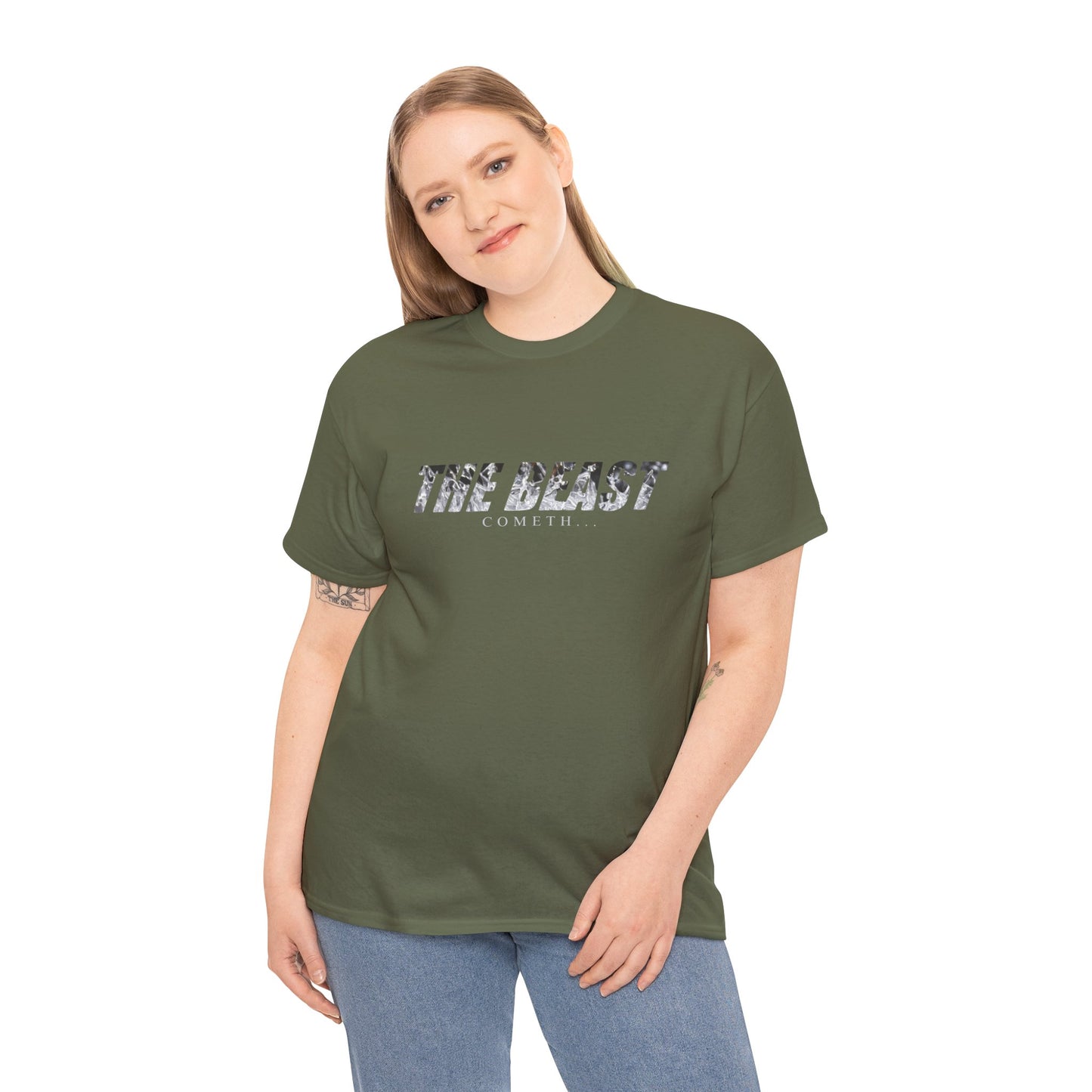The beast cometh Unisex Heavy Cotton Tee