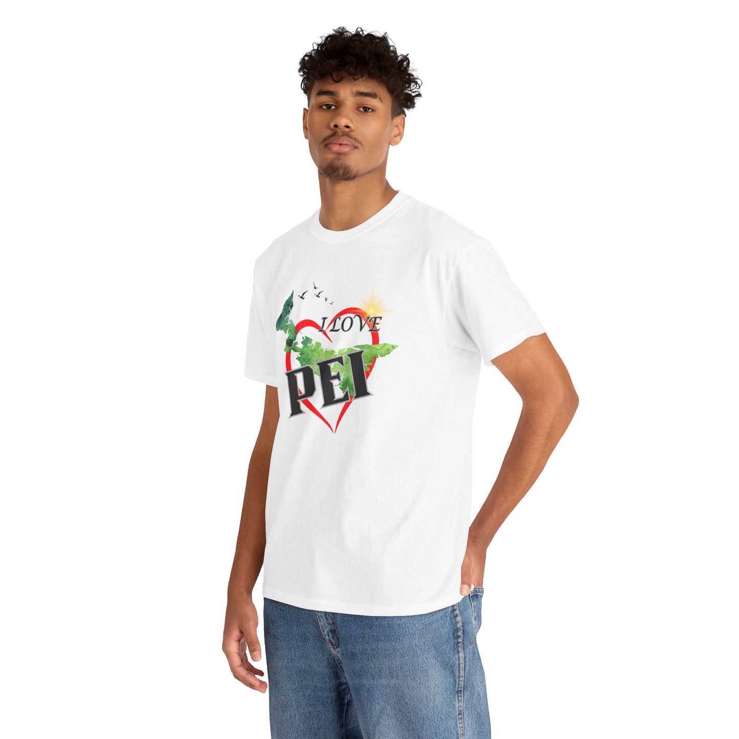 I Love PEI / Canada Unisex Heavy Cotton Tee