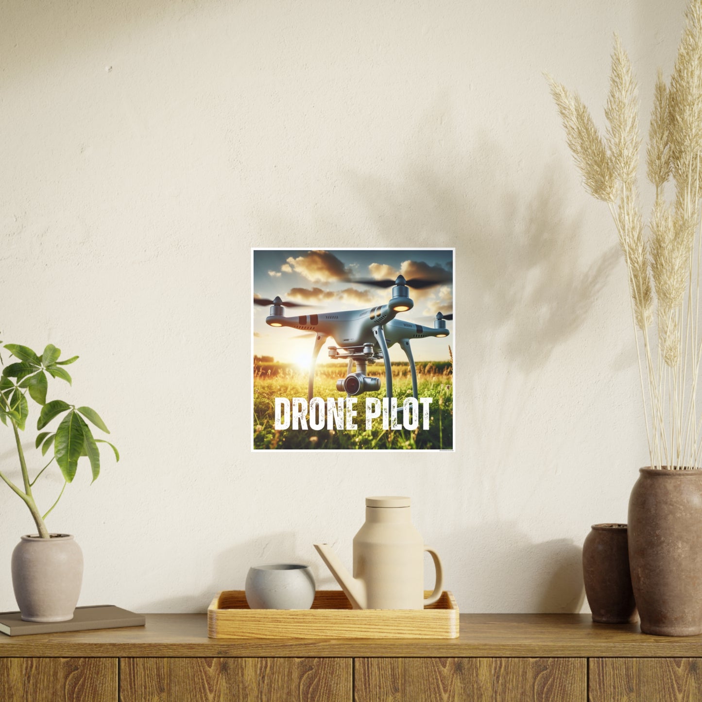 Drone Pilot 1 (AI created) / Photo Art Paper Posters