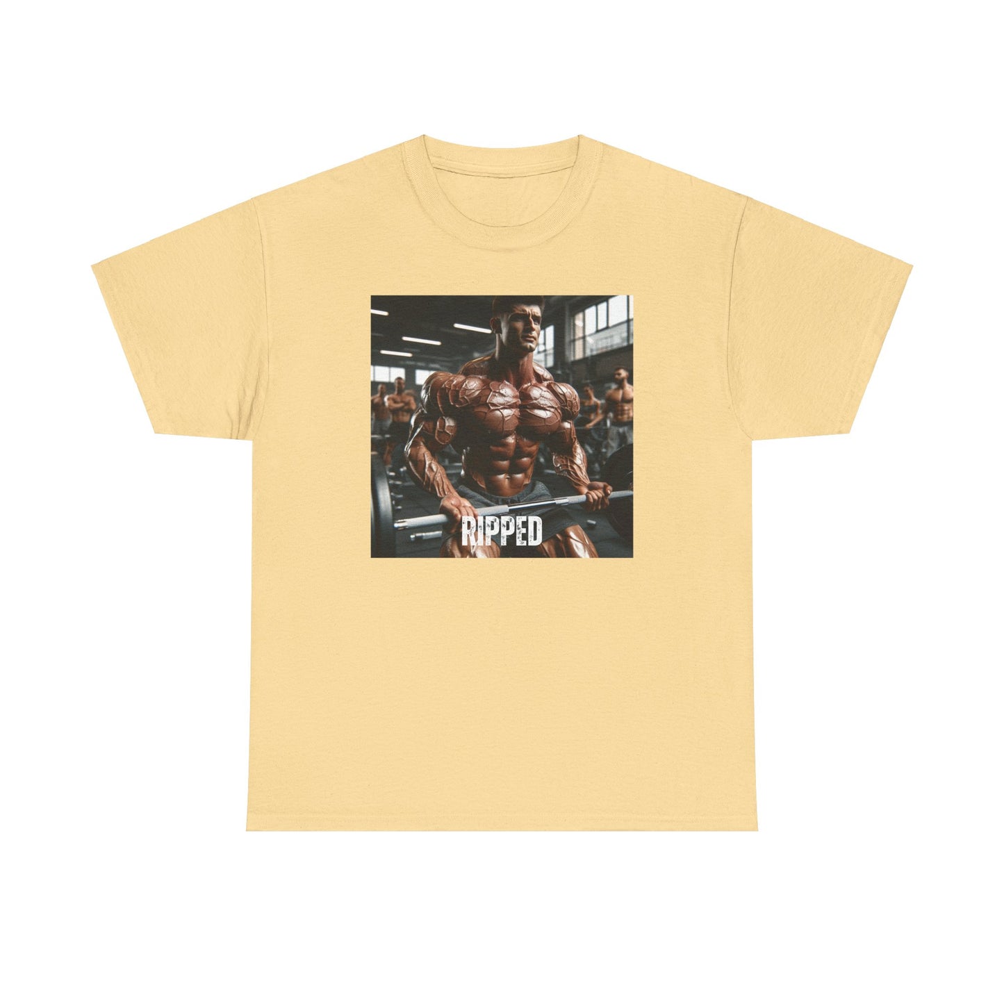 "Ripped" bodybuilding design Unisex Heavy Cotton Tee