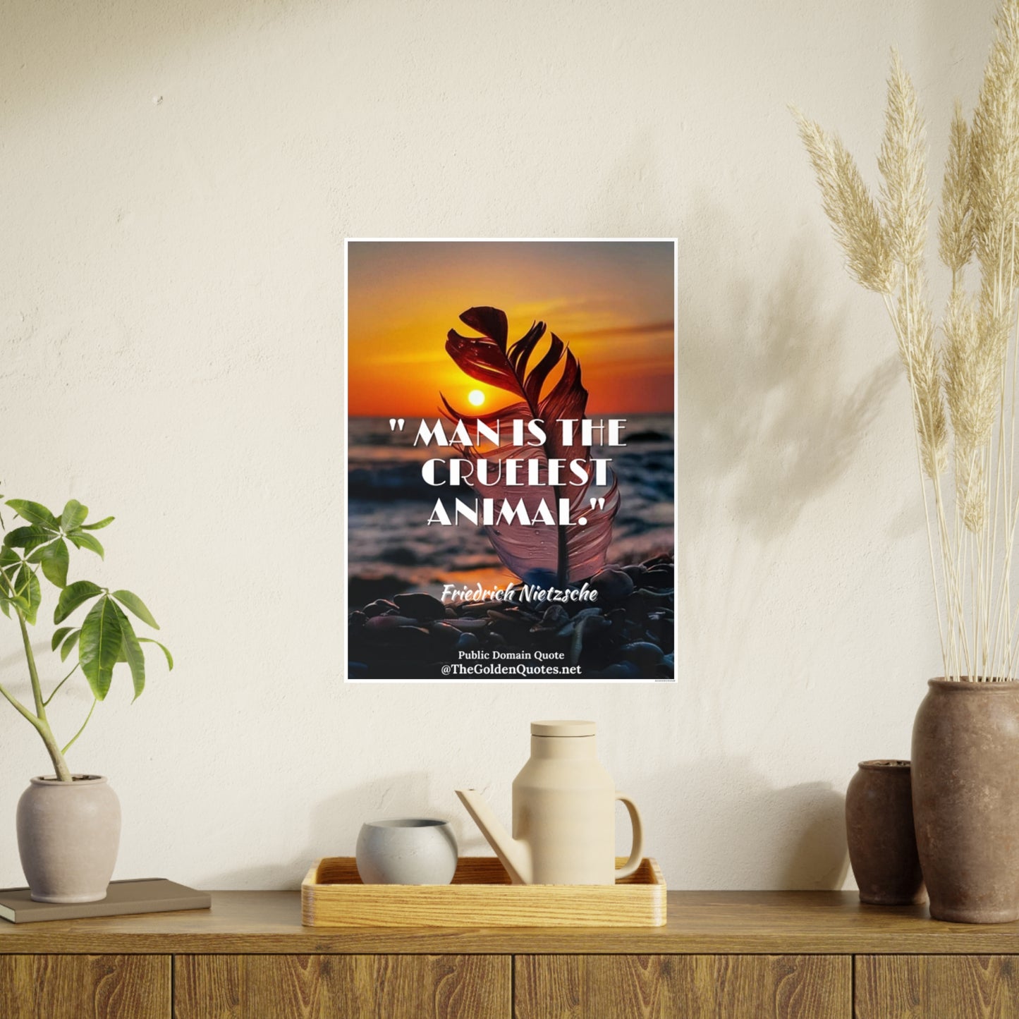 Man is the cruelest animal / Photo Art Paper Posters