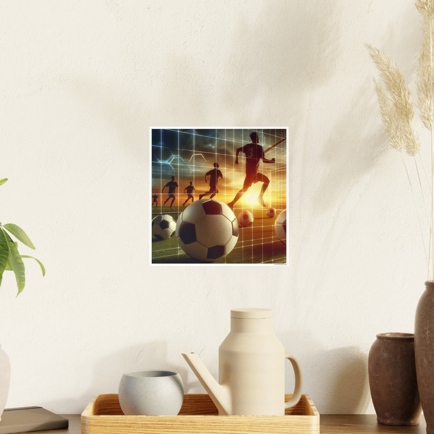 Soccer (AI created) / Photo Art Paper Posters