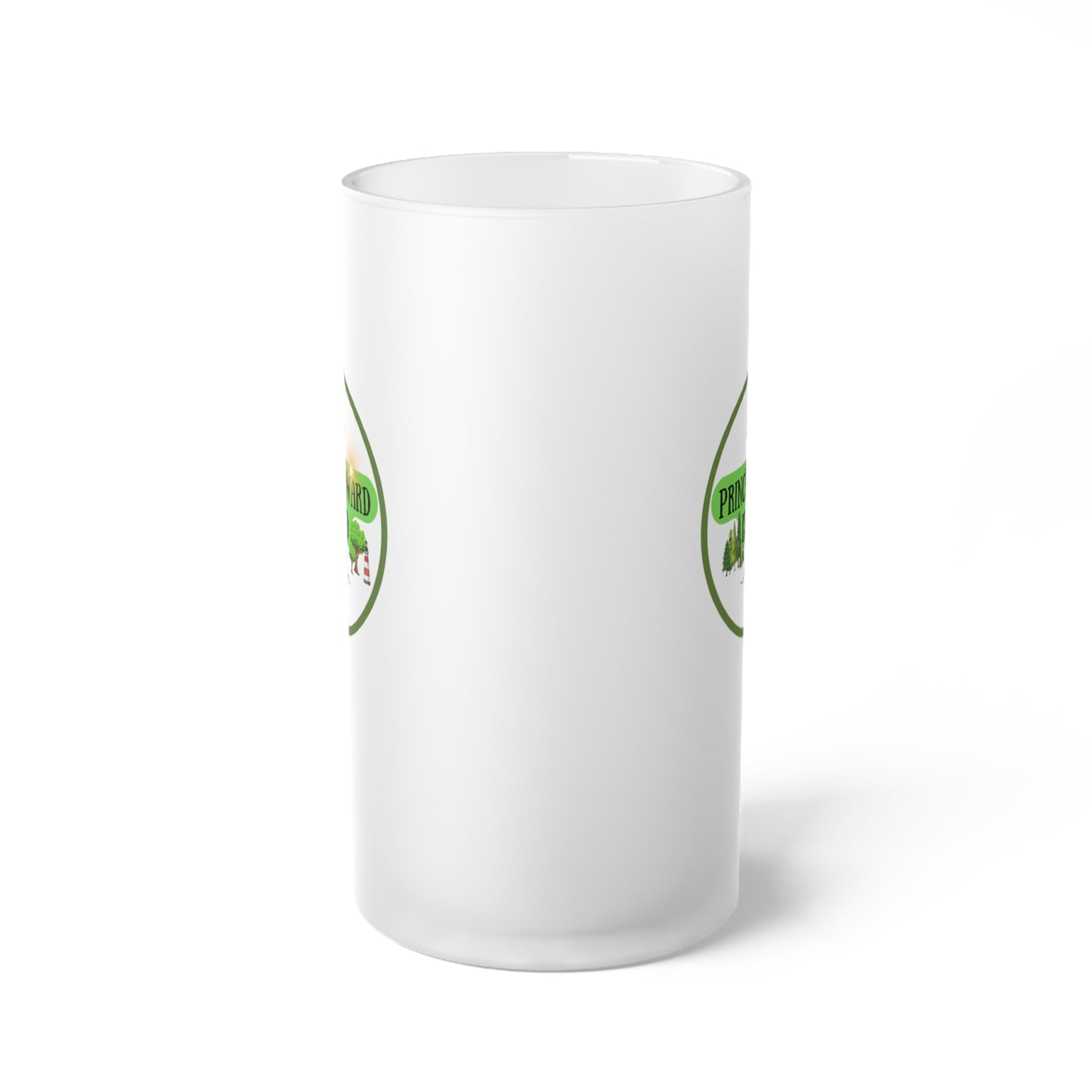 Prince Edward Island / Frosted Glass Beer Mug 16 oz