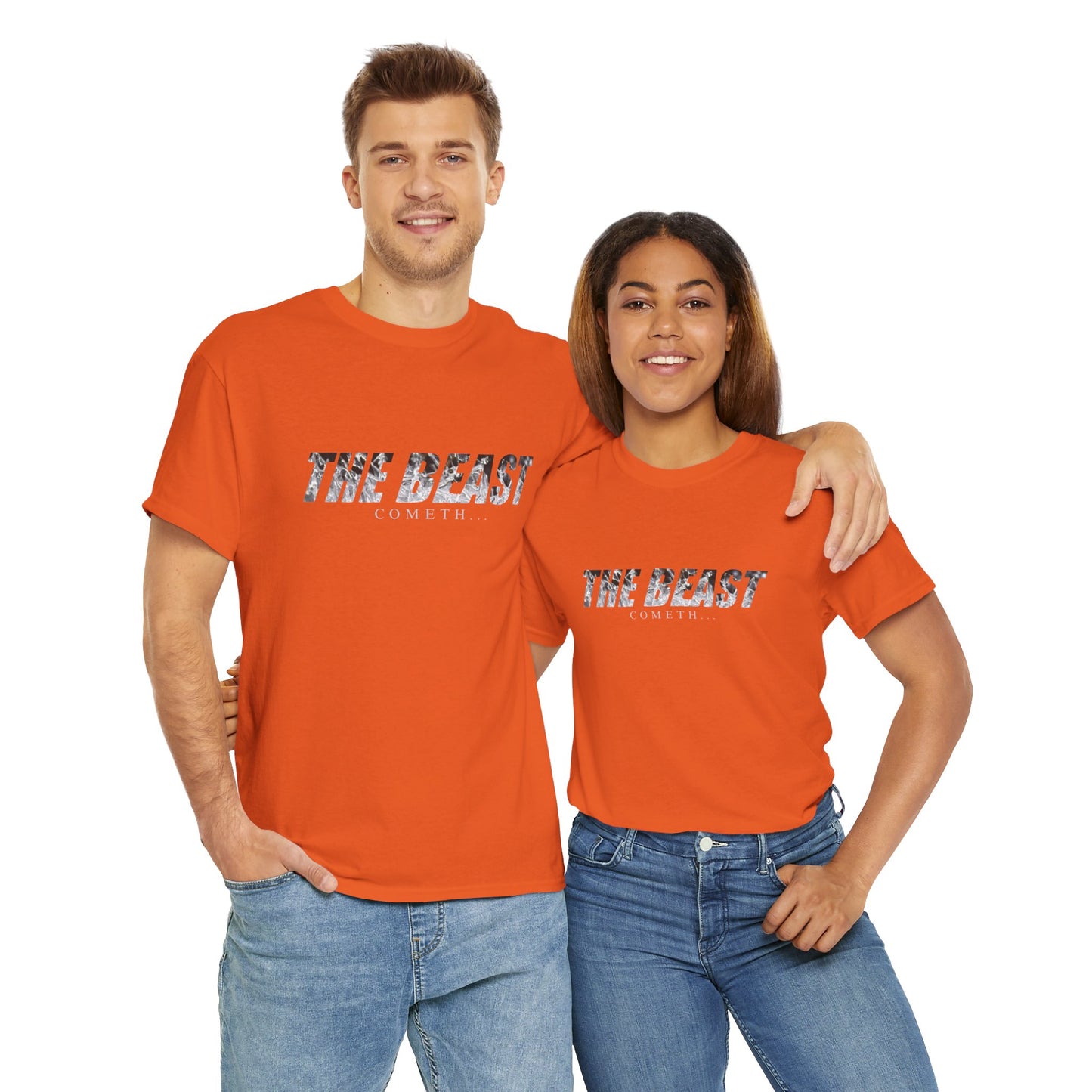 The beast cometh Unisex Heavy Cotton Tee
