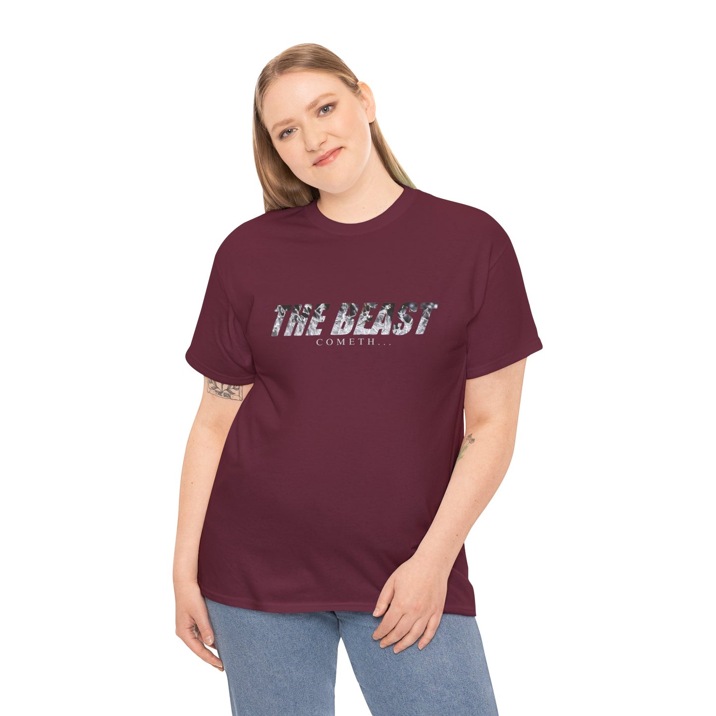 The beast cometh Unisex Heavy Cotton Tee