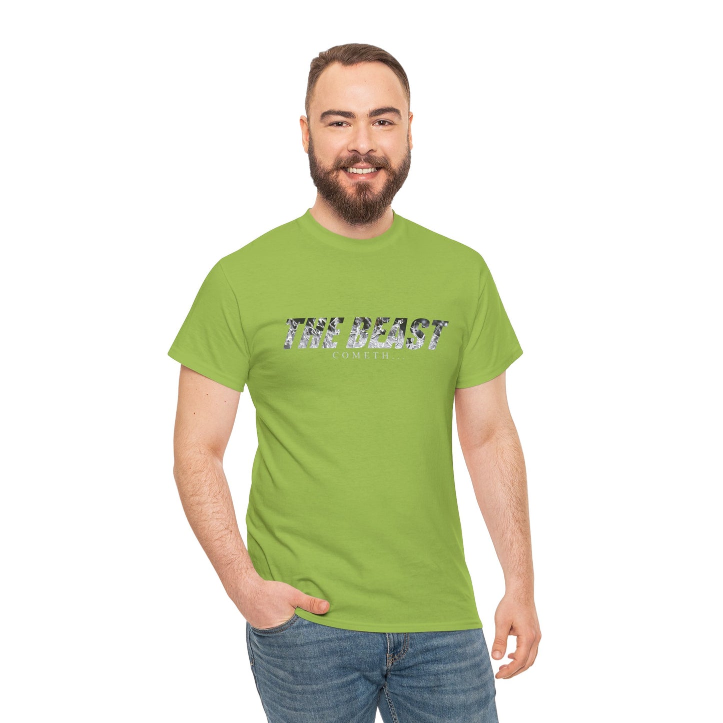 The beast cometh Unisex Heavy Cotton Tee