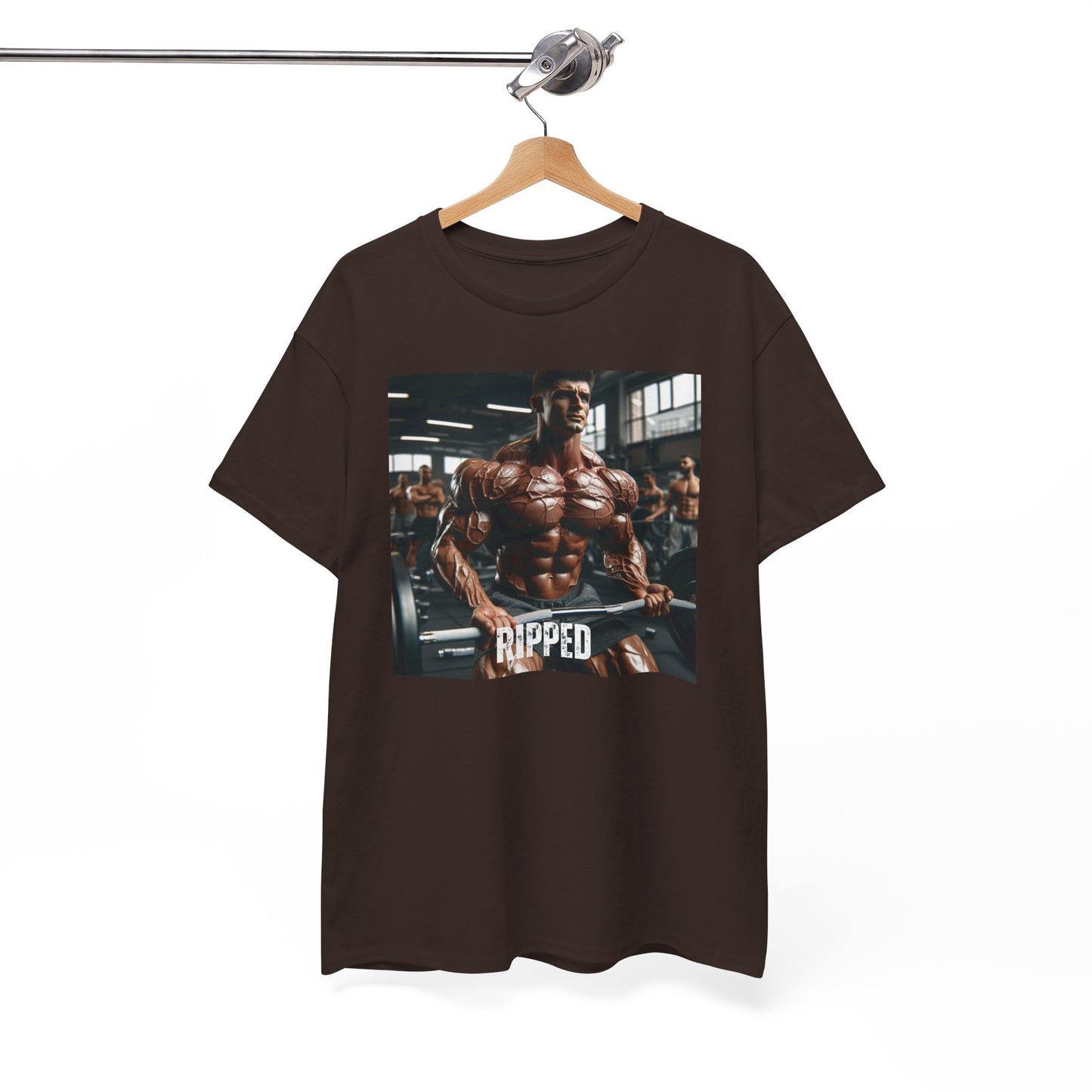 "Ripped" bodybuilding design Unisex Heavy Cotton Tee