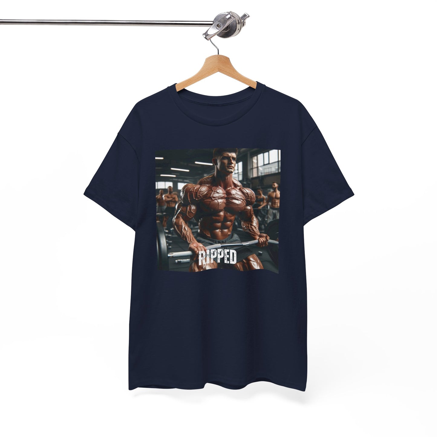 "Ripped" bodybuilding design Unisex Heavy Cotton Tee