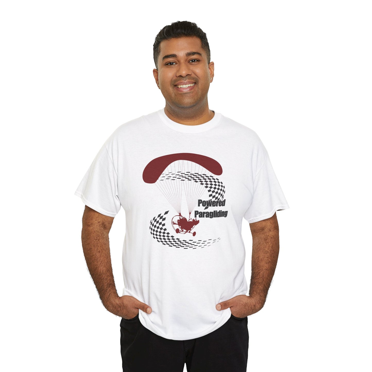 Powered Paragliding Unisex Heavy Cotton Tee