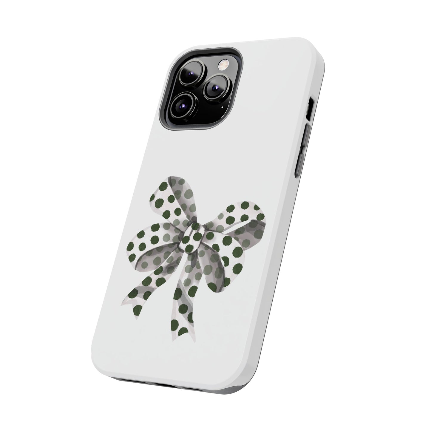 Polka dot bow / Tough Phone Cases