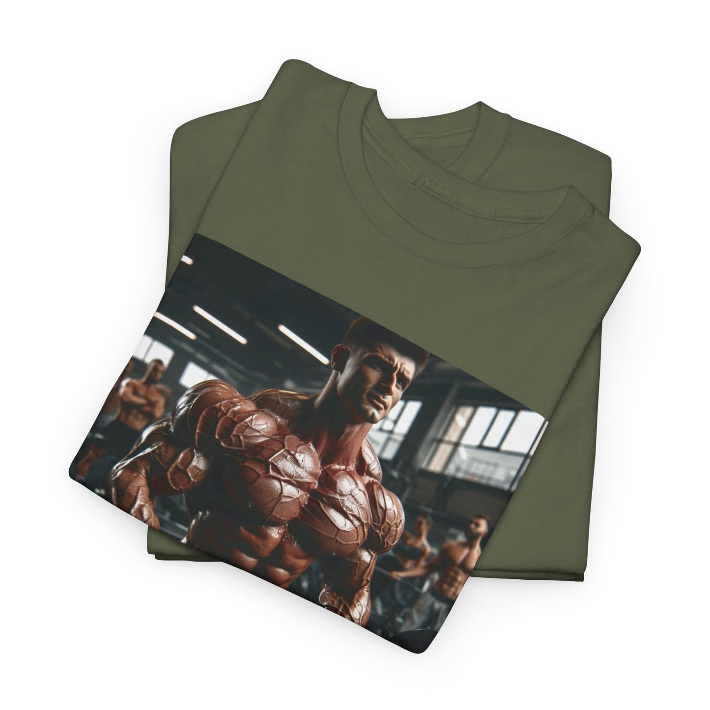 "Ripped" bodybuilding design Unisex Heavy Cotton Tee