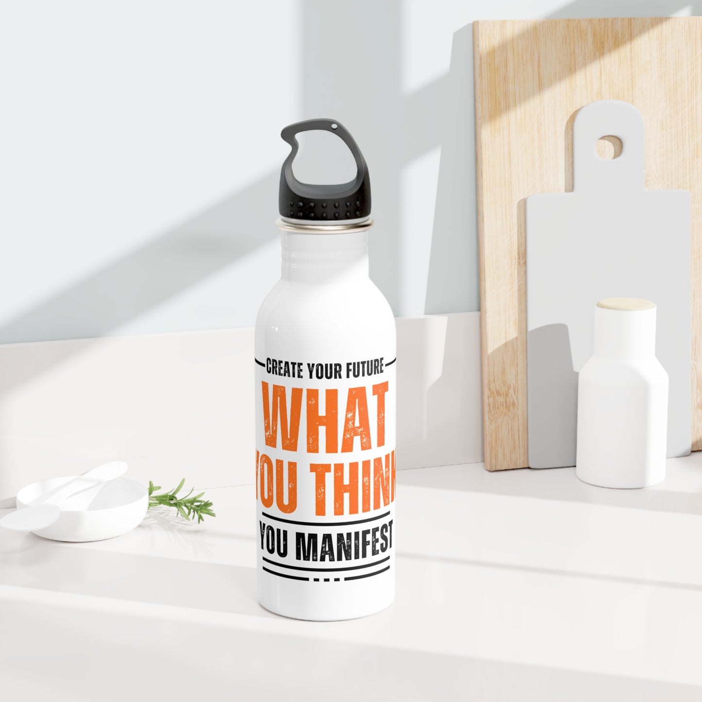 What you think you Manifest / Stainless Steel Water Bottle