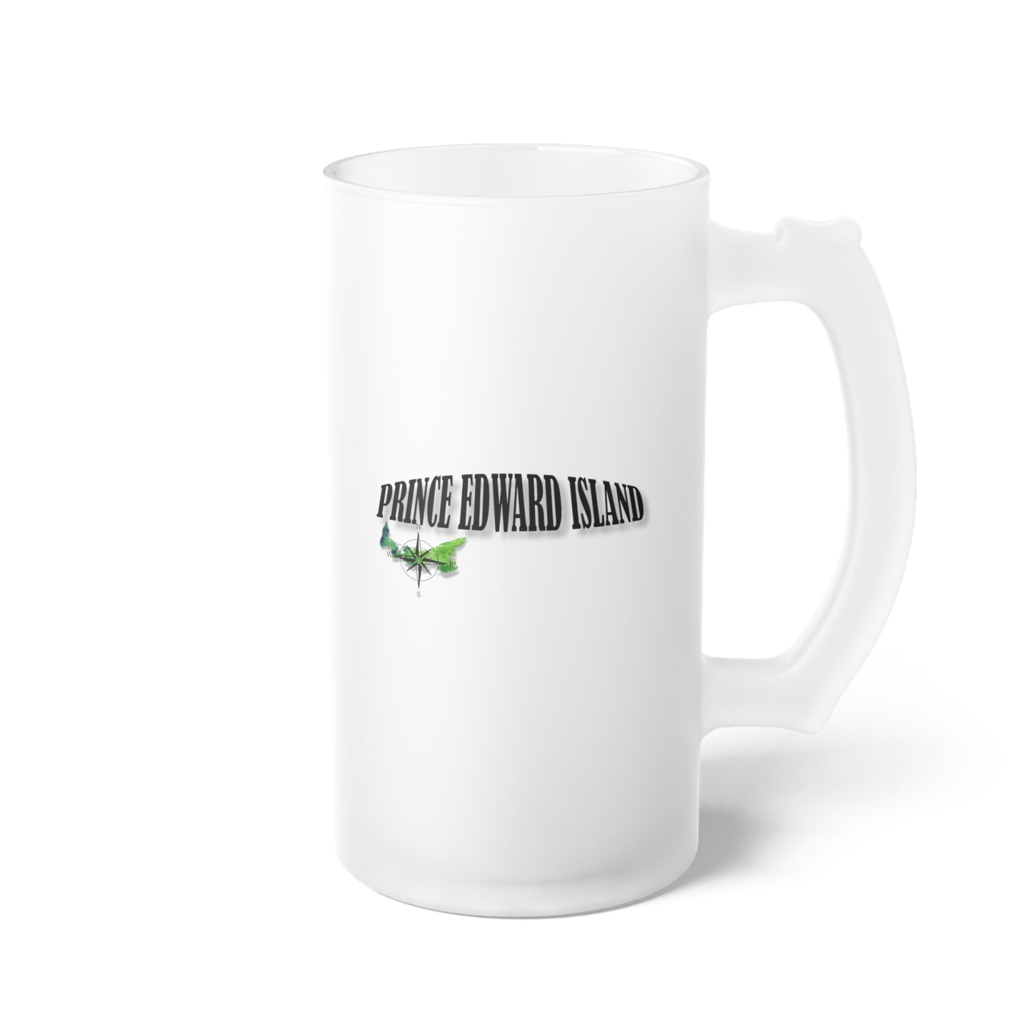 Prince Edward Island / Frosted Glass Beer Mug 16 oz
