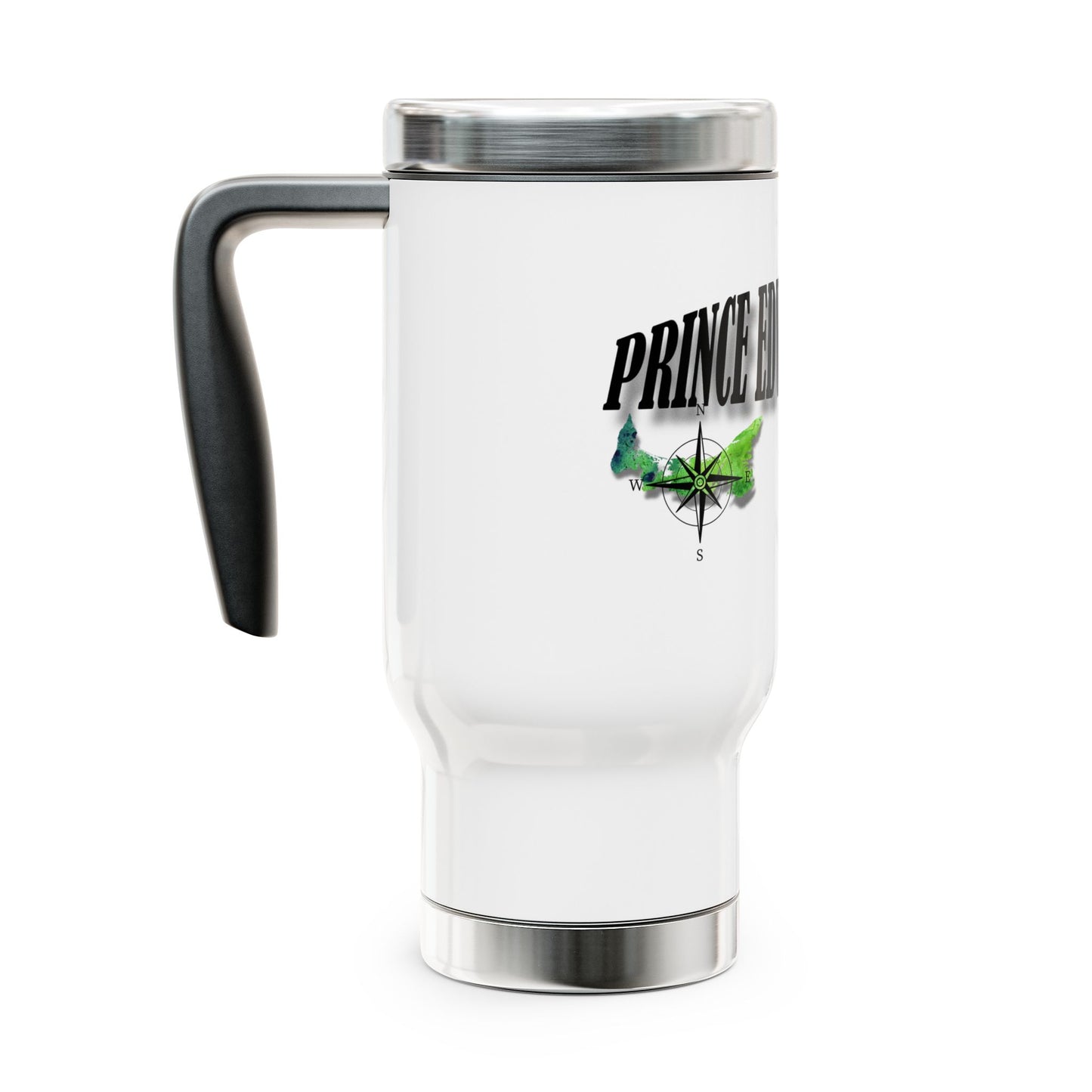 Prince Edward Island / Stainless Steel Travel Mug with Handle, 14oz