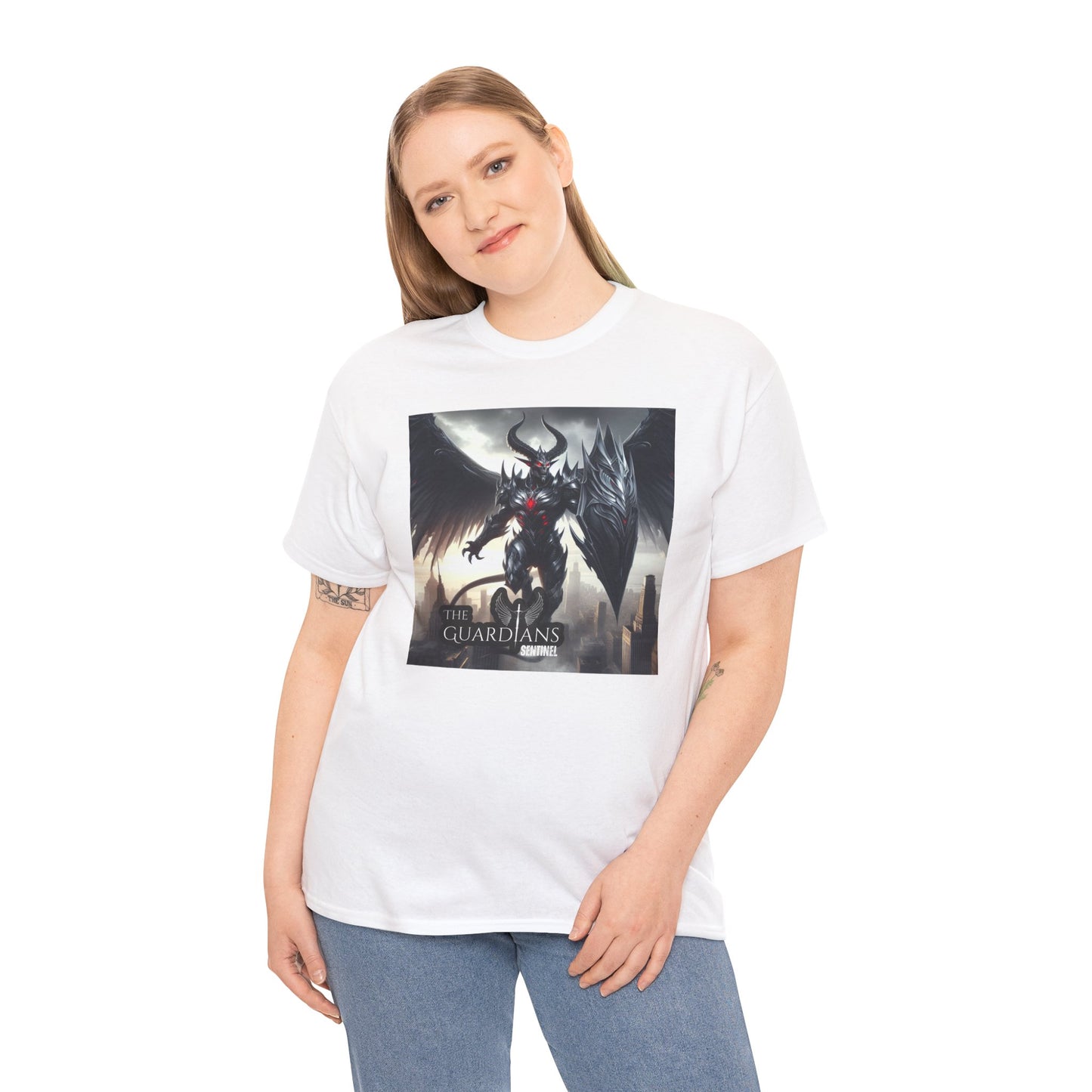 The Guardians Sentinel / Elite Unisex Heavy Cotton Tee (Made with AI)