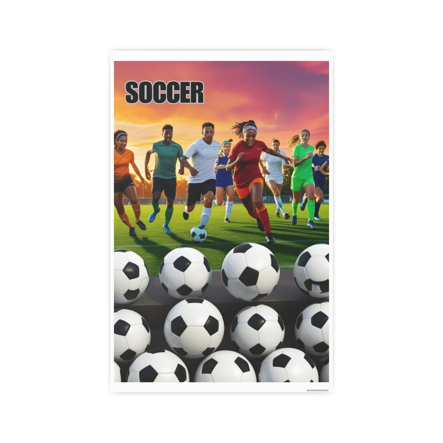 Soccer 2 (AI created) / Photo Art Paper Posters