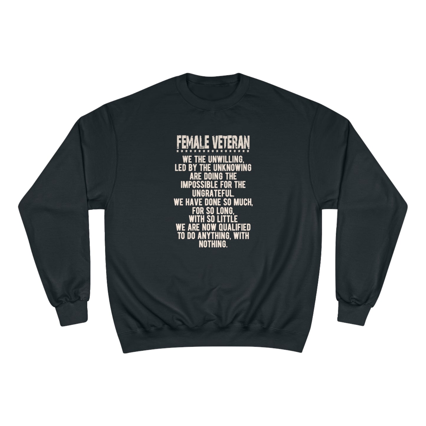 Female Veteran / Champion Sweatshirt