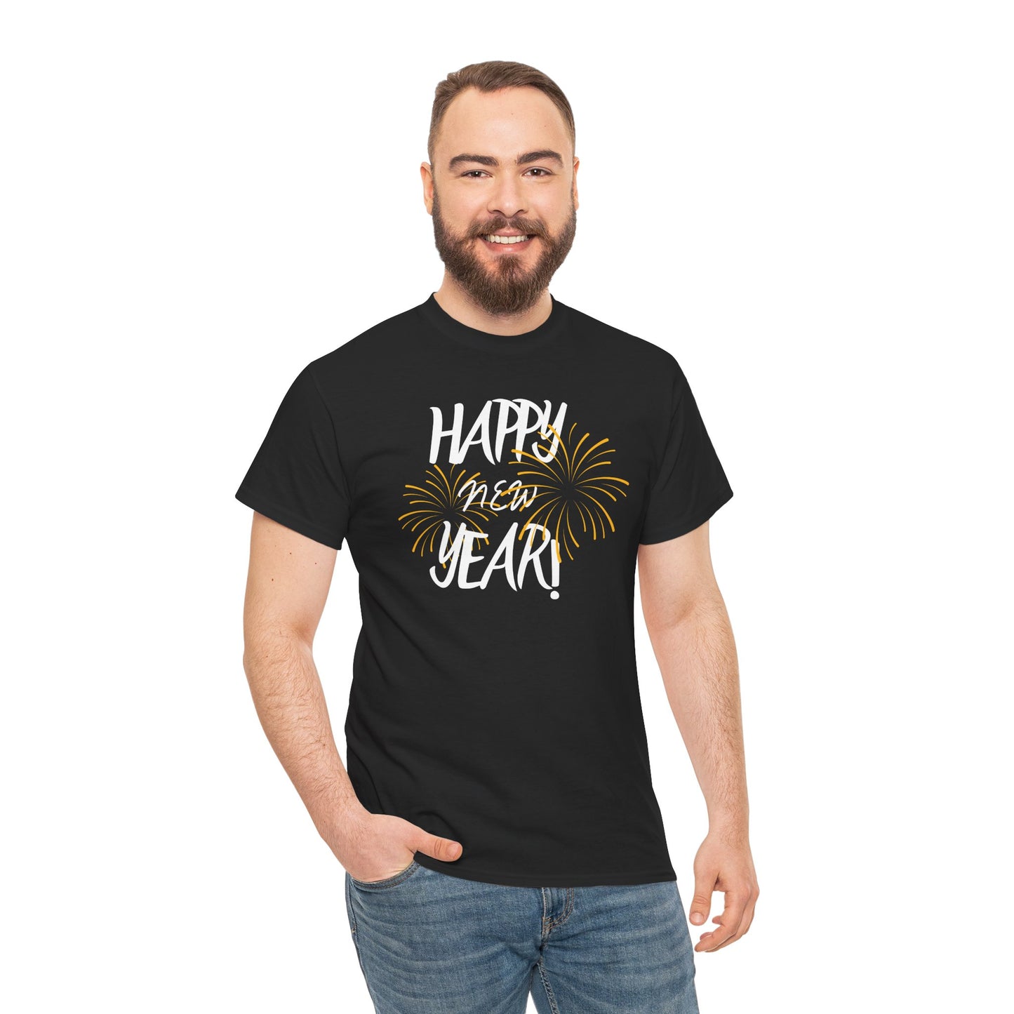 Happy New Year Unisex Heavy Cotton Tee