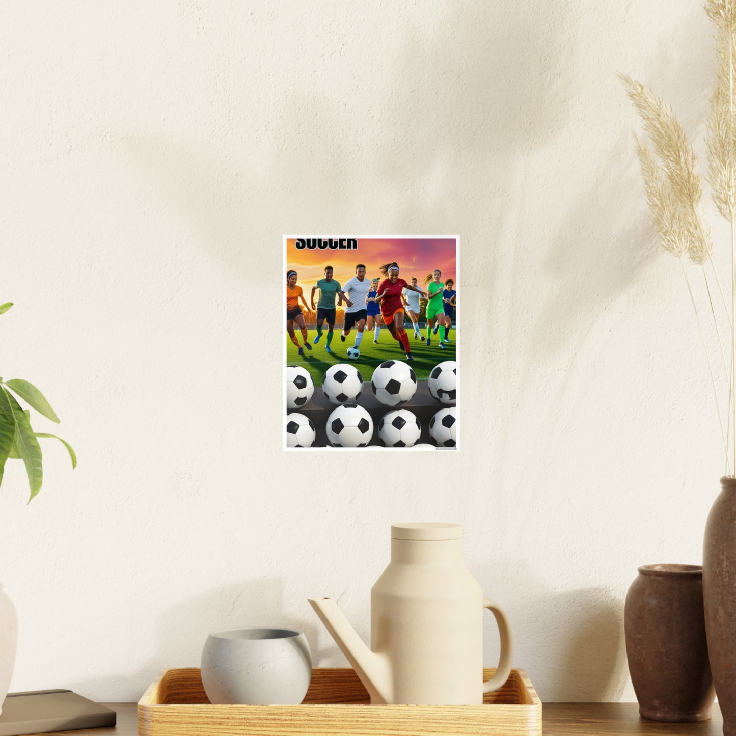 Soccer 2 (AI created) / Photo Art Paper Posters