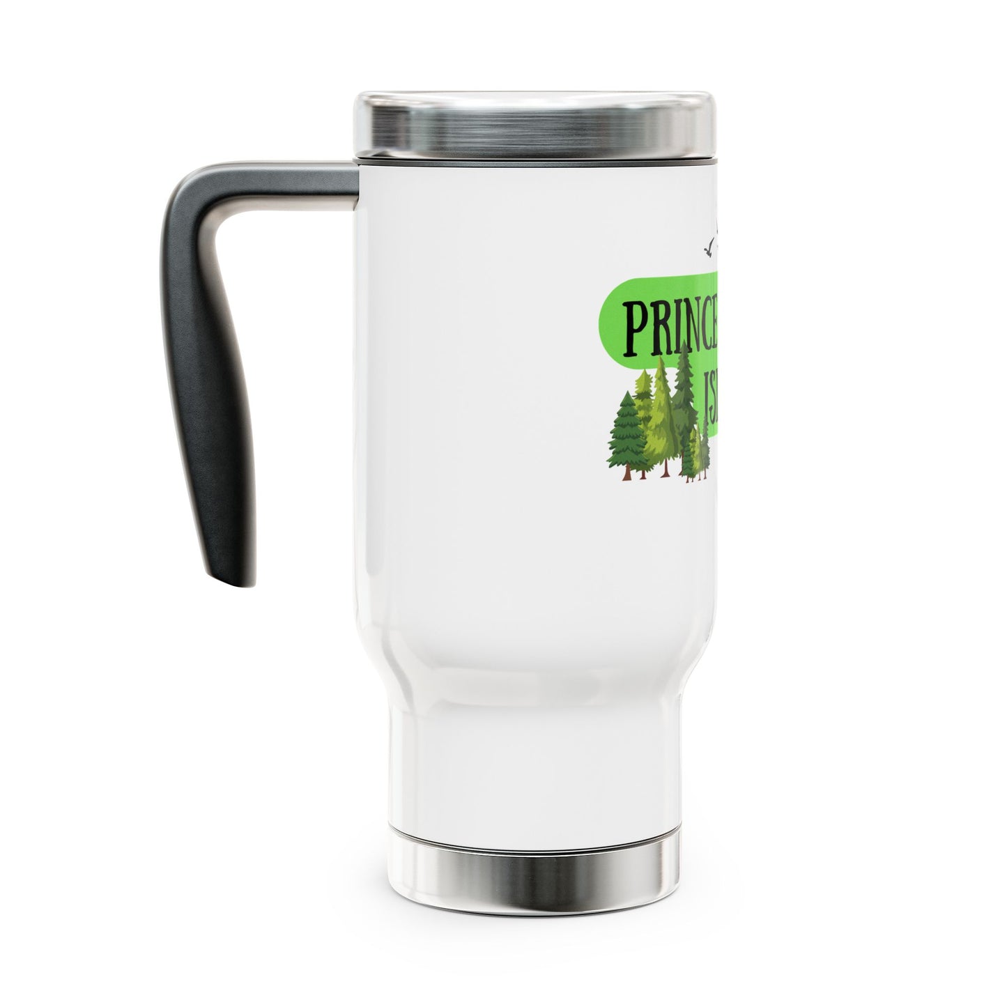 Prince Edward Island / Stainless Steel Travel Mug with Handle, 14oz