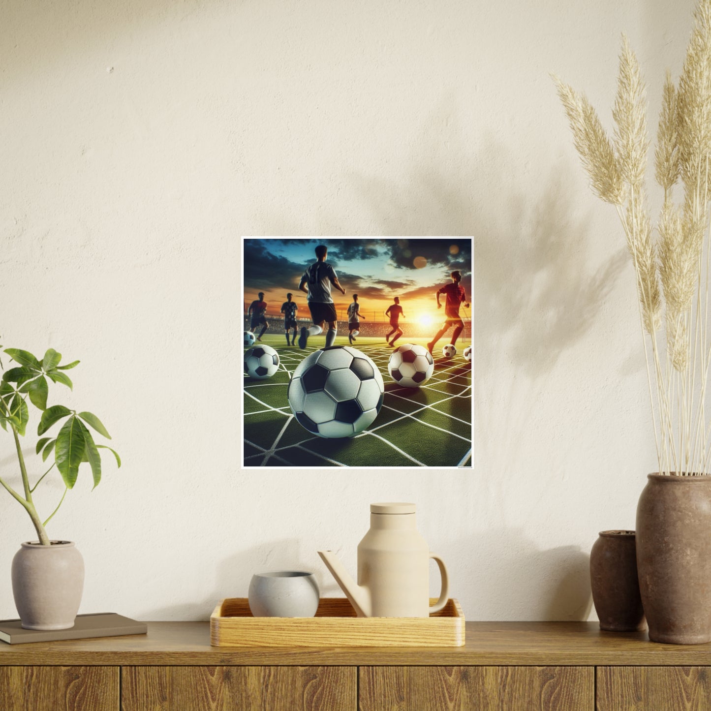 Soccer 3 (AI created) / Photo Art Paper Posters