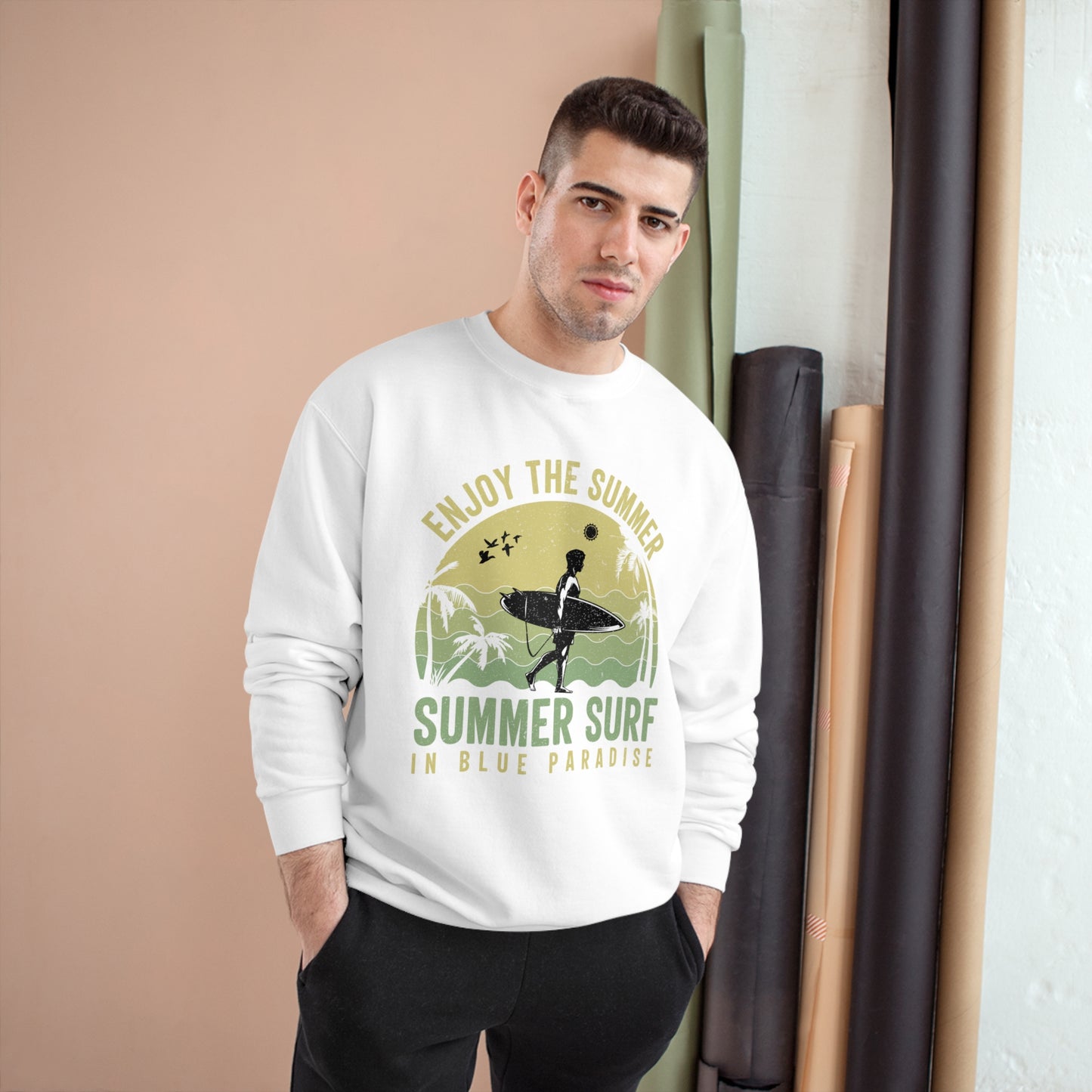 Enjoy the summer / Champion Sweatshirt