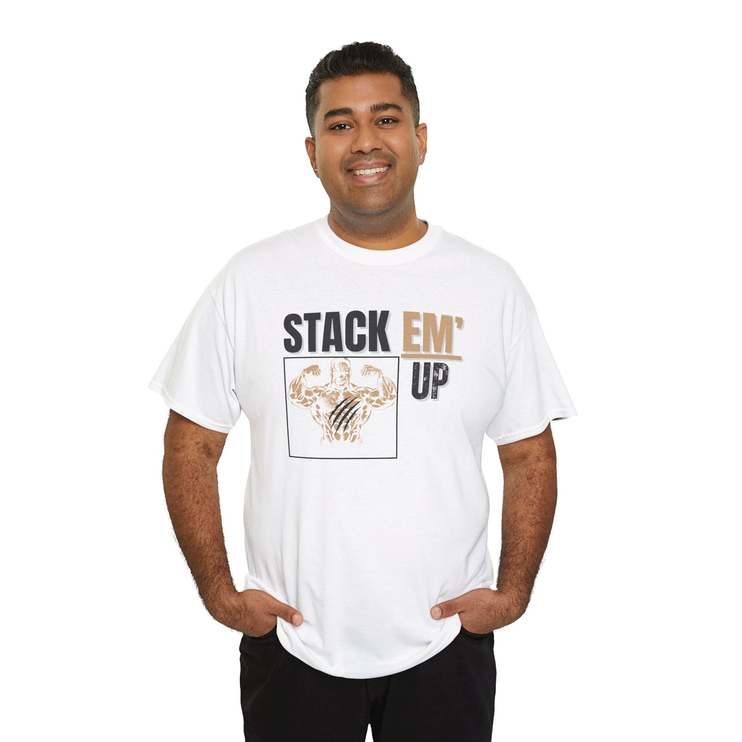 Stack Em Up Unisex Heavy Cotton Tee