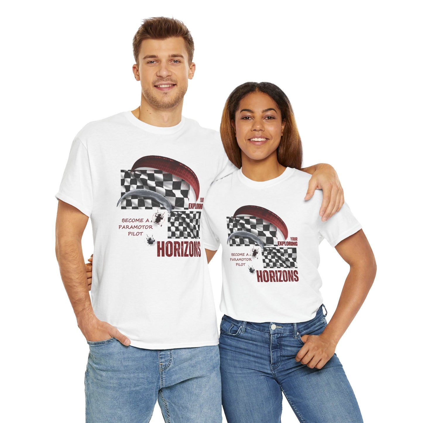 Exploring Your Horizons Unisex Heavy Cotton Tee
