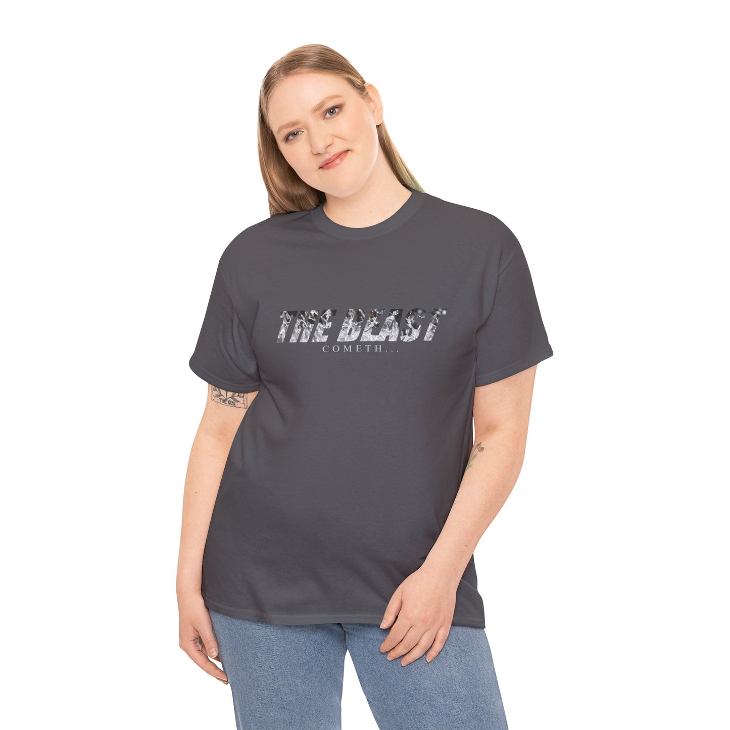 The beast cometh Unisex Heavy Cotton Tee