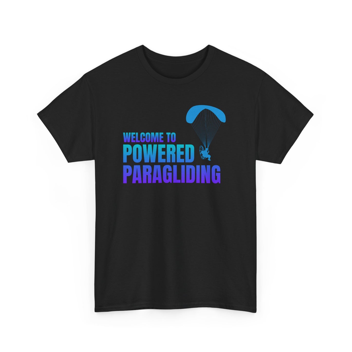 Welcome to Powered Paragliding Unisex Heavy Cotton Tee