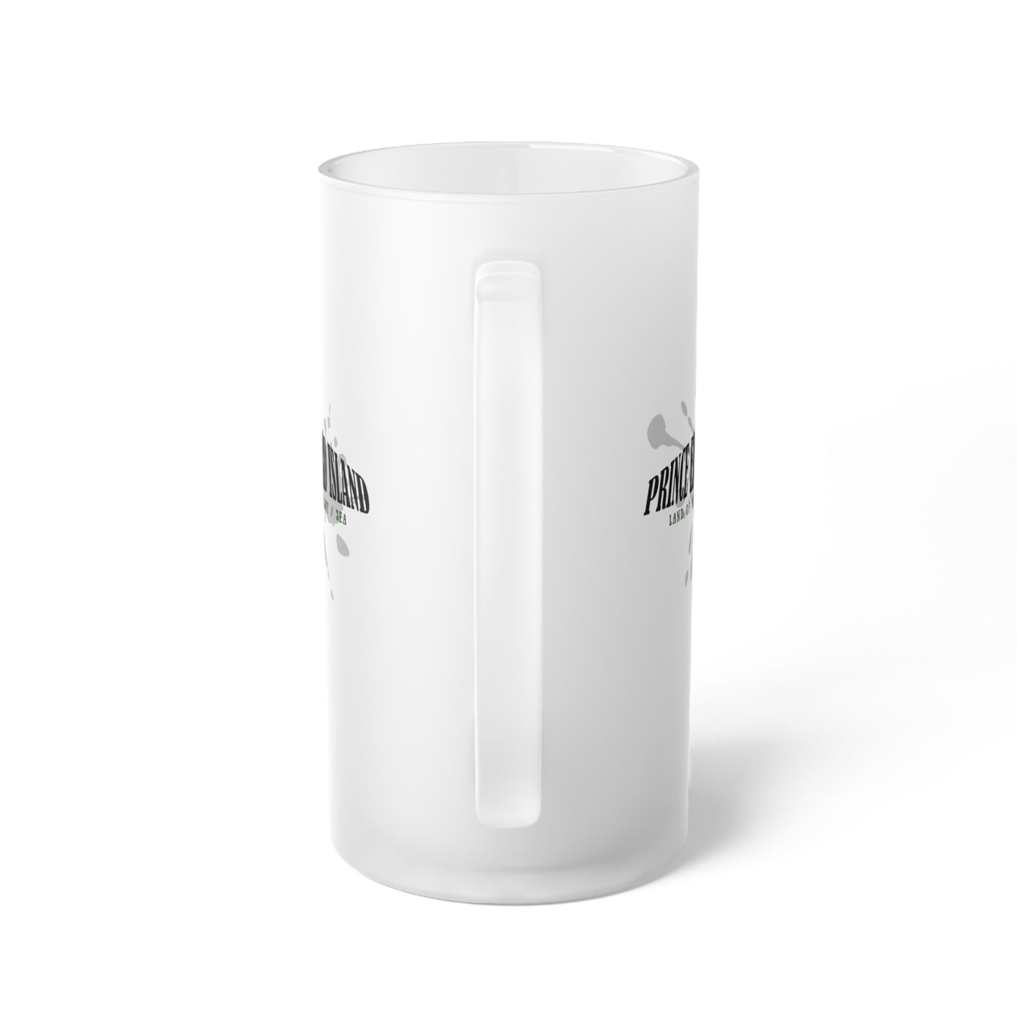 Prince Edward Island / Frosted Glass Beer Mug 16 oz