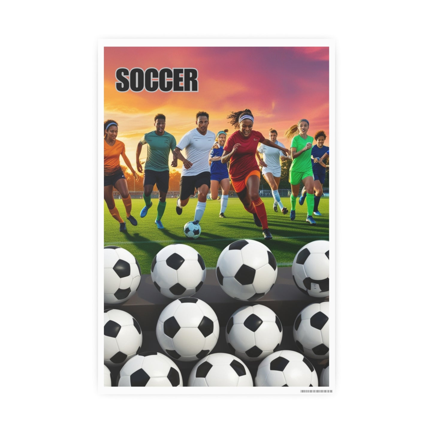 Soccer 2 (AI created) / Photo Art Paper Posters