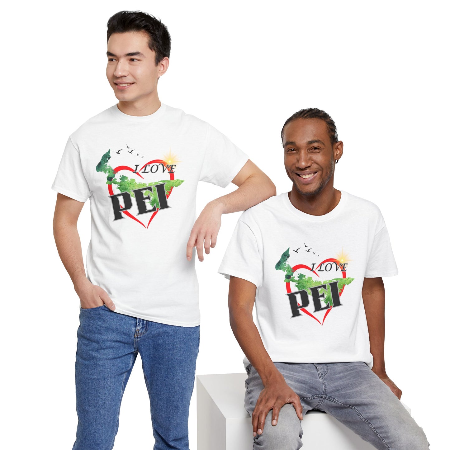 I Love PEI / Canada Unisex Heavy Cotton Tee