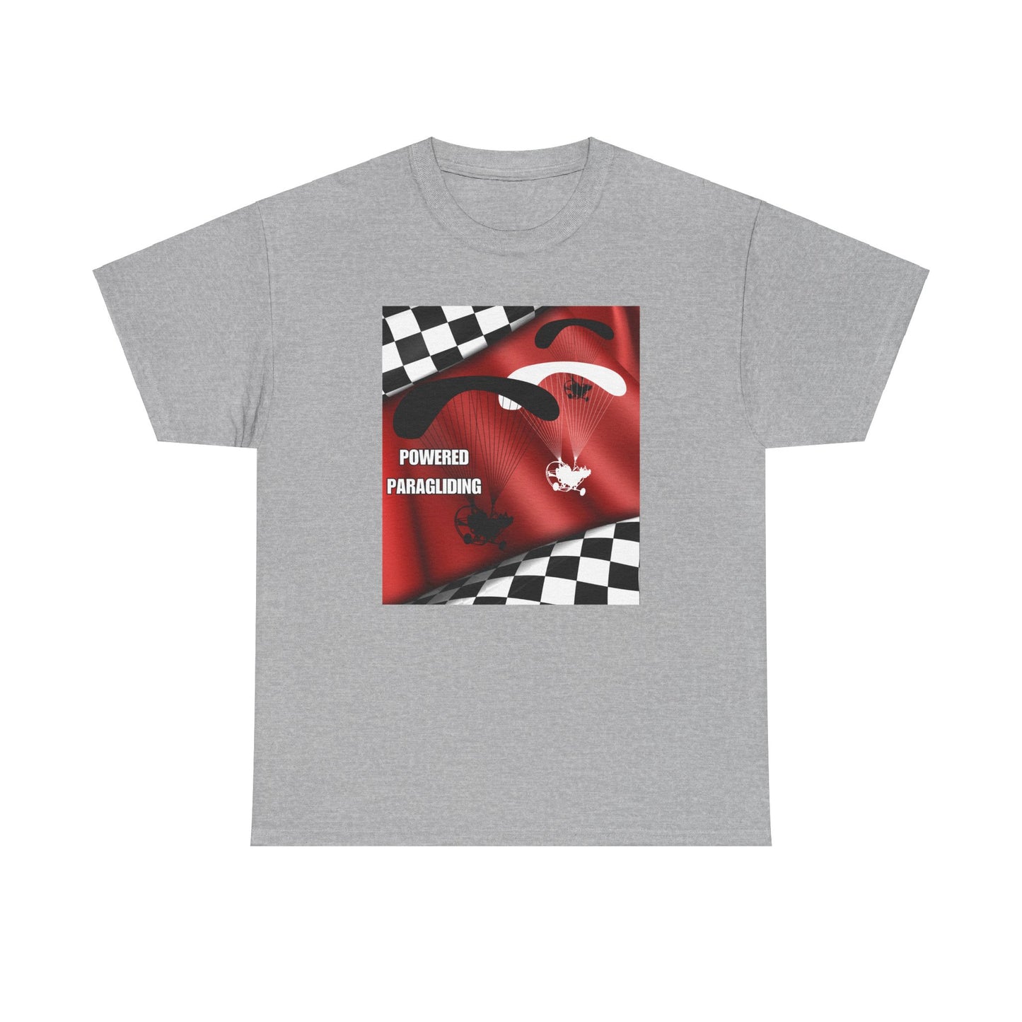 Powered Paragliding Unisex Heavy Cotton Tee
