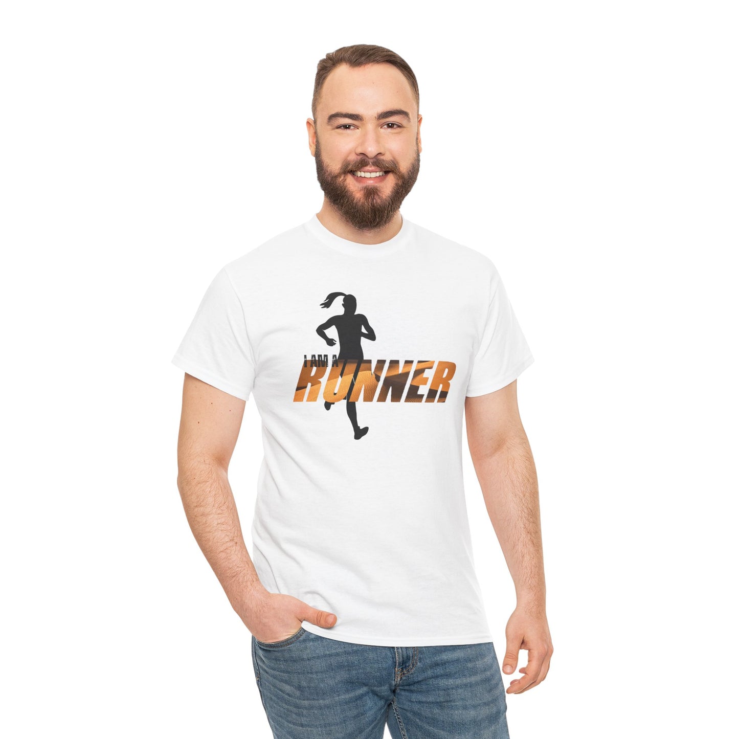 I am a Runner Unisex Heavy Cotton Tee